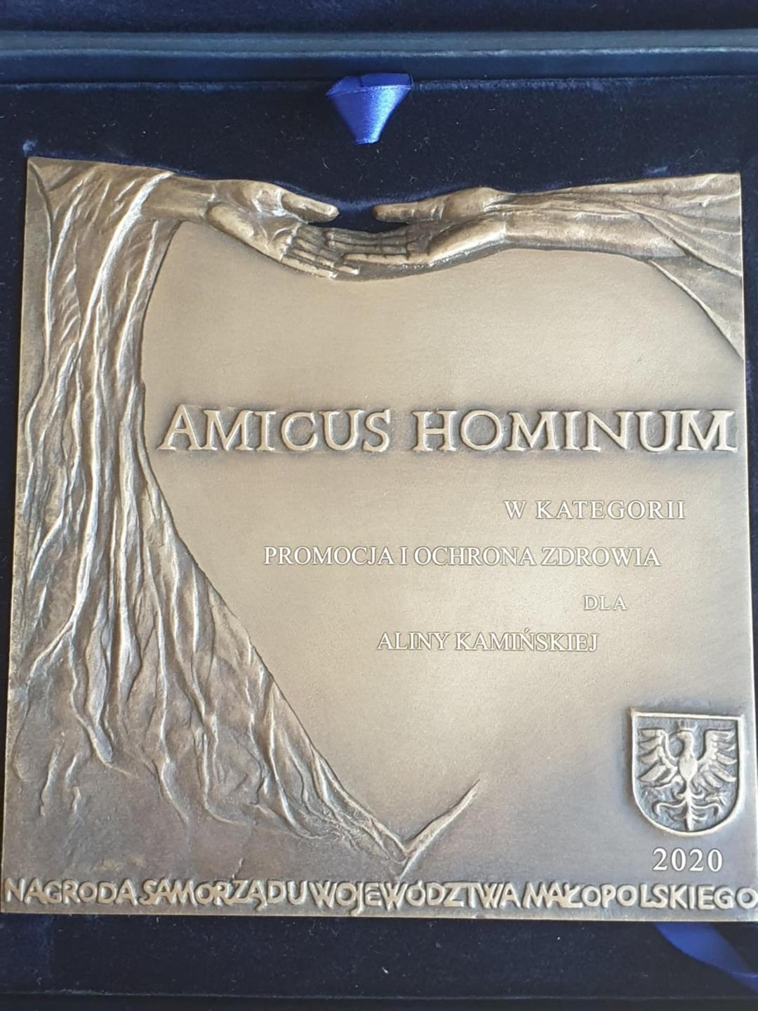 Nagroda AMICUS HOMINUM 2020 w kategorii Promocja i ochrona zdrowia